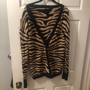 Express Tiger Stripe Cardigan